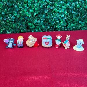 Lot Of 7 Hallmark Merry Miniatures Christmas Valentine’s Easter Vintage 90s Fig